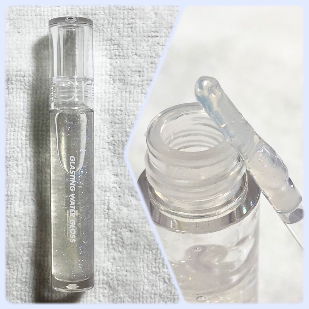 グラスティングウォーターグロス/rom&nd/リップグロスを使ったクチコミ（2枚目）