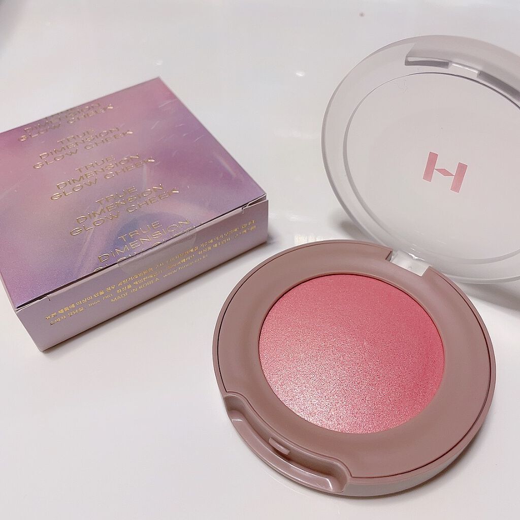 トゥルーディメンショングロウチーク/hince/パウダーチークを使ったクチコミ（2枚目）