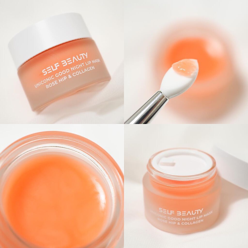 ユニコーングッドナイトリップマスク ローズヒップ&コラーゲン/SELF BEAUTY/リップマスクを使ったクチコミ（3枚目）