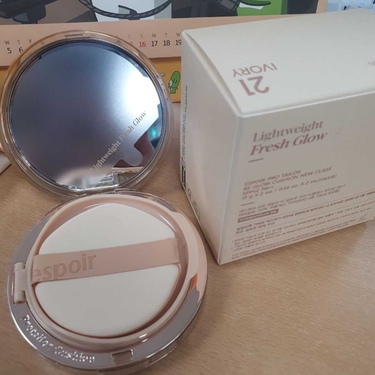 プロテーラービーグロウクッション ニュークラス/espoir/クッションファンデーションを使ったクチコミ（2枚目）