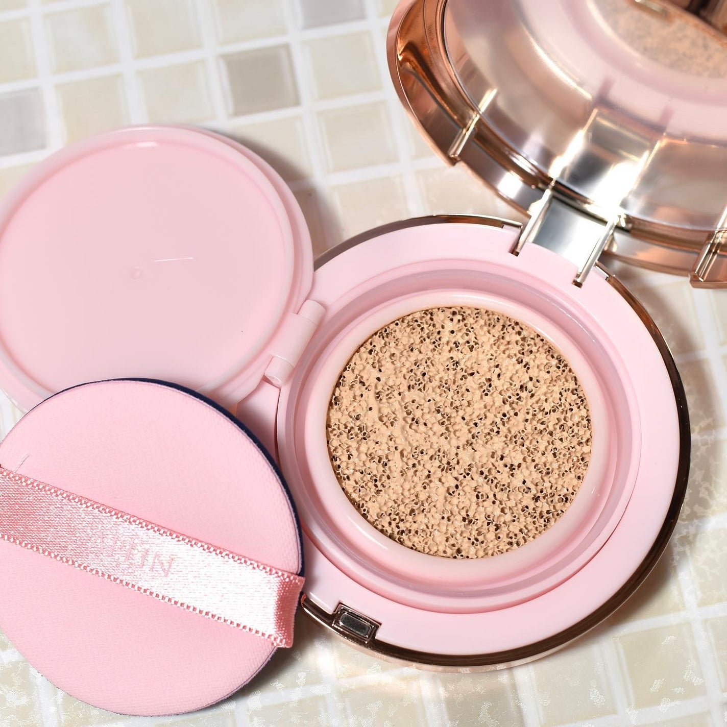 ピンクティーツリーカバープライマークッション/APLIN/クッションファンデーションを使ったクチコミ(2枚目)