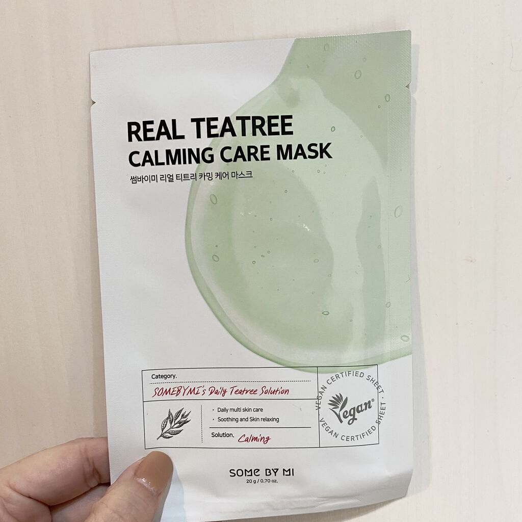 リアルマスクパック 01 リアルティーツリー(整肌)/SOME BY MI/シートマスク・パックを使ったクチコミ（2枚目）