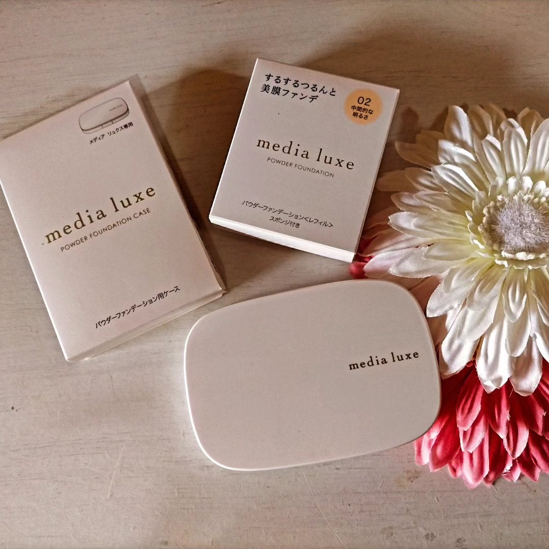 パウダーファンデーション/media luxe/パウダーファンデーションを使ったクチコミ(1枚目)