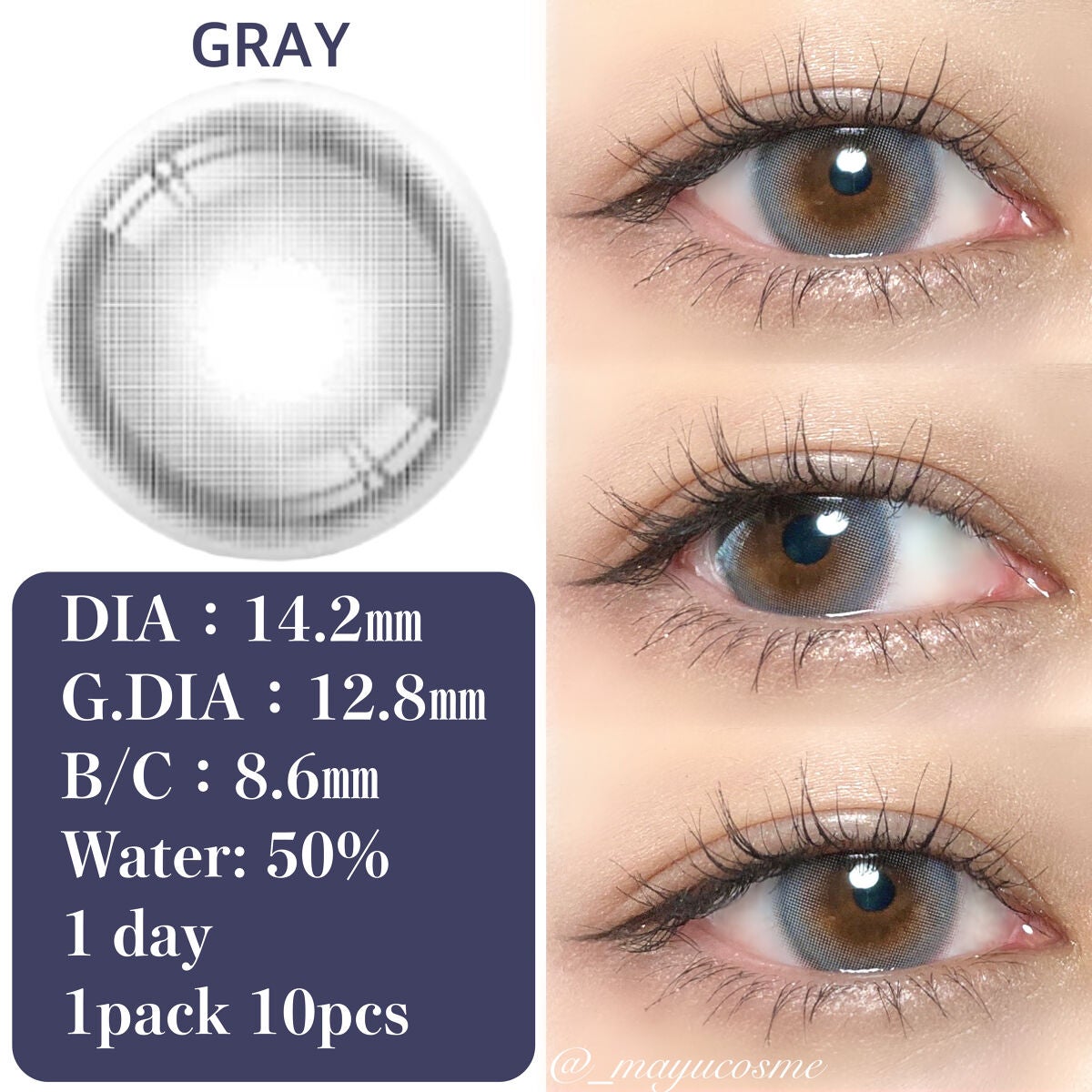 ORIANA ARIEL/i-sha/カラーコンタクトレンズを使ったクチコミ(3枚目)