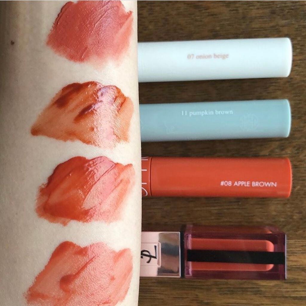 グラスティングウォーターティント 韓服エディション/rom&nd/リップティントを使ったクチコミ(3枚目)