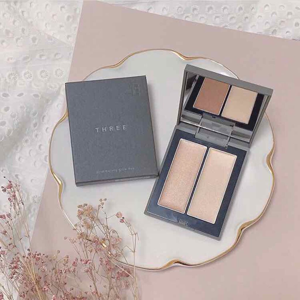 THREE シマリング グロー デュオ/THREE/クリームハイライトを使ったクチコミ(1枚目)