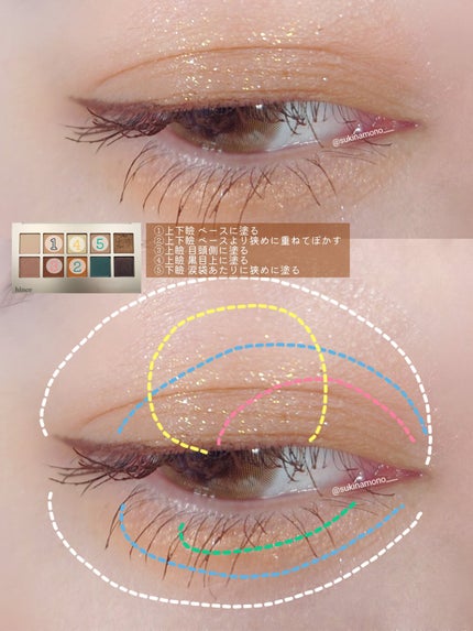 ニューデップスアイシャドウパレット/hince/アイシャドウパレットを使ったクチコミ(4枚目)