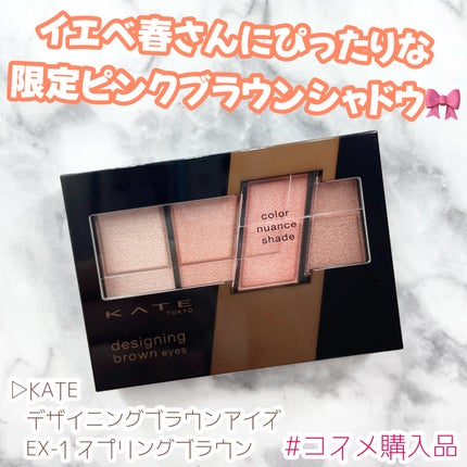 デザイニングブラウンアイズ/KATE/アイシャドウパレットを使ったクチコミ(1枚目)