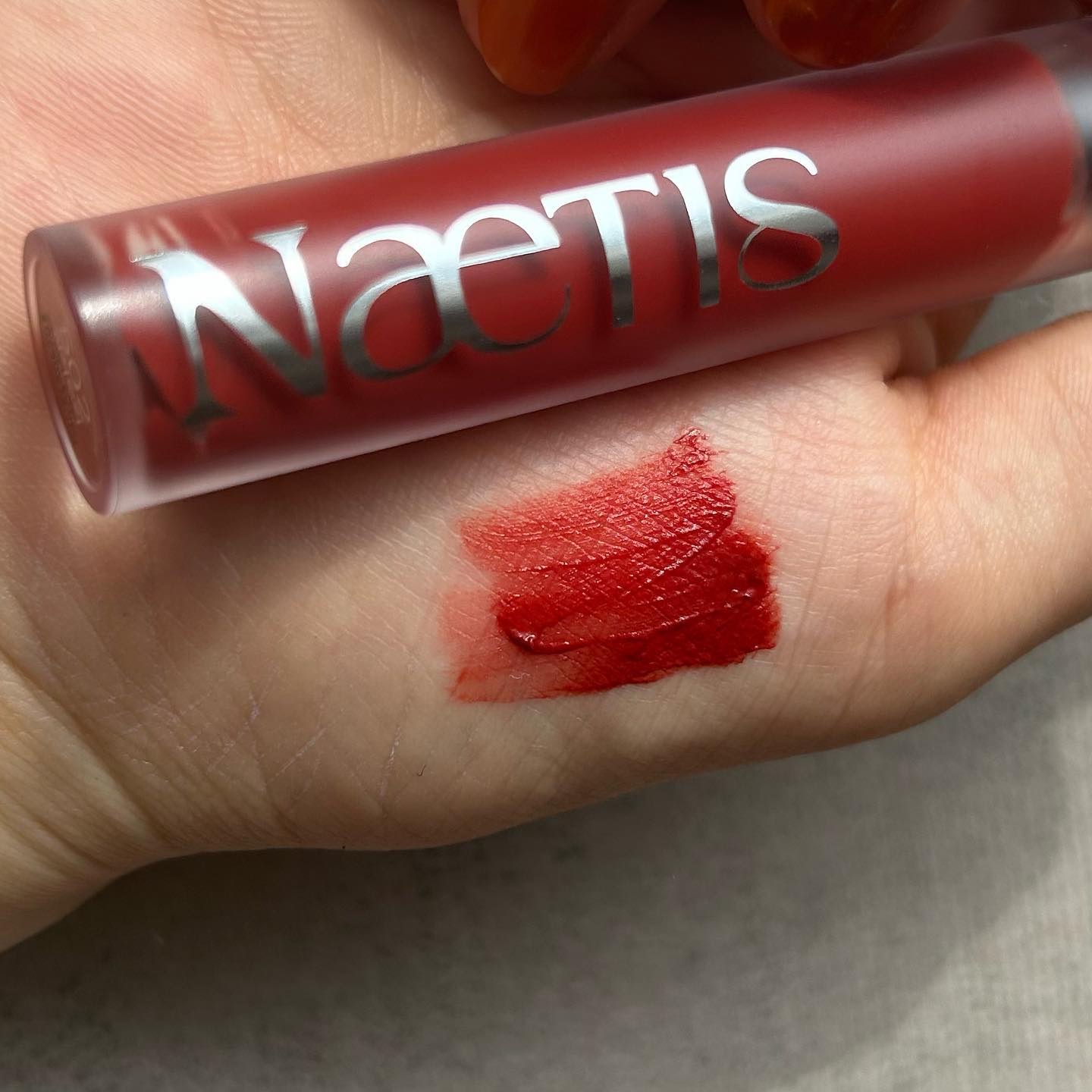 フェアリーコアステイブラーベルベットティント/NaeTIS/リップティントを使ったクチコミ（2枚目）