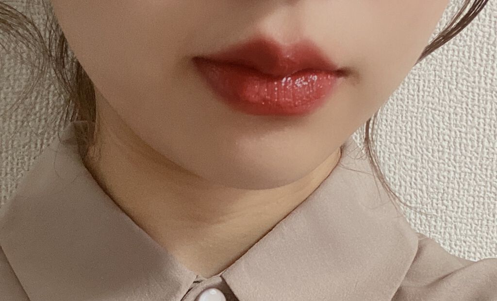 ラスティンググロスリップ/CEZANNE/口紅を使ったクチコミ（3枚目）