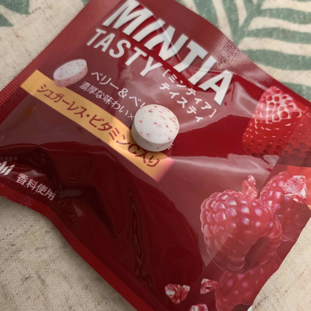 ミンティアテイスティ ベリー＆ベリー/アサヒフードアンドヘルスケア/食品を使ったクチコミ（3枚目）