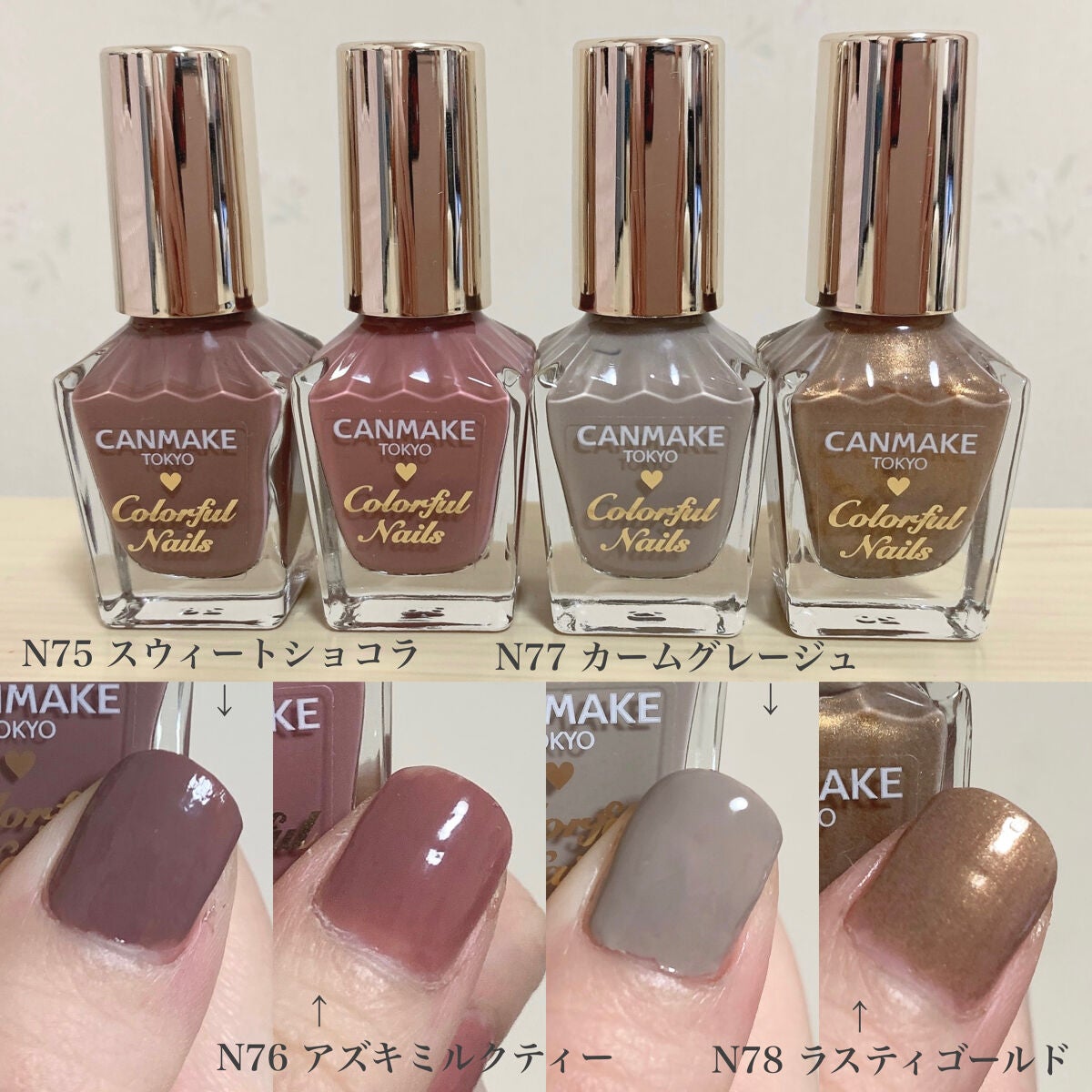 カラフルネイルズ/キャンメイク/マニキュアを使ったクチコミ(4枚目)