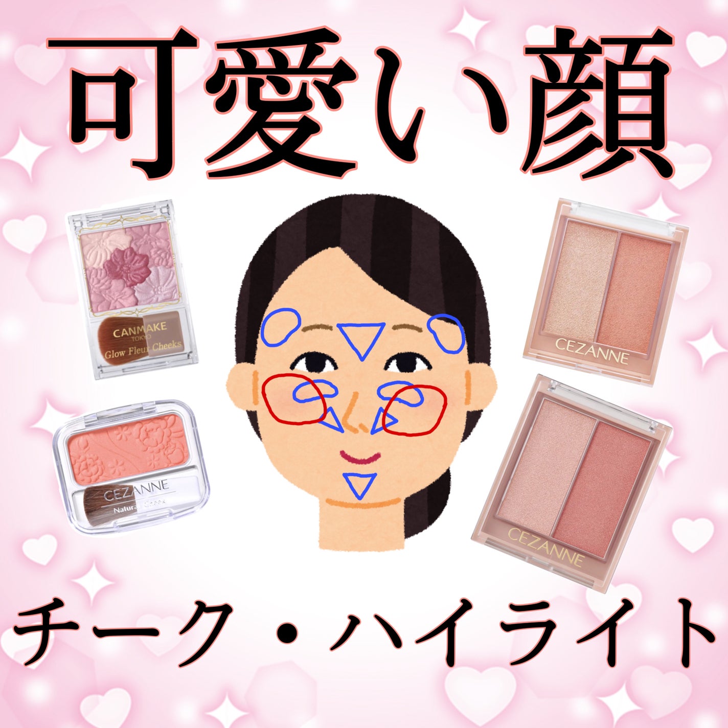 グロウフルールチークス/キャンメイク/パウダーチークを使ったクチコミ(1枚目)