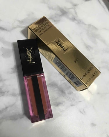 ルージュ ピュールクチュール ヴェルニ ウォーターステイン/YVES SAINT LAURENT BEAUTE/口紅を使ったクチコミ（1枚目）