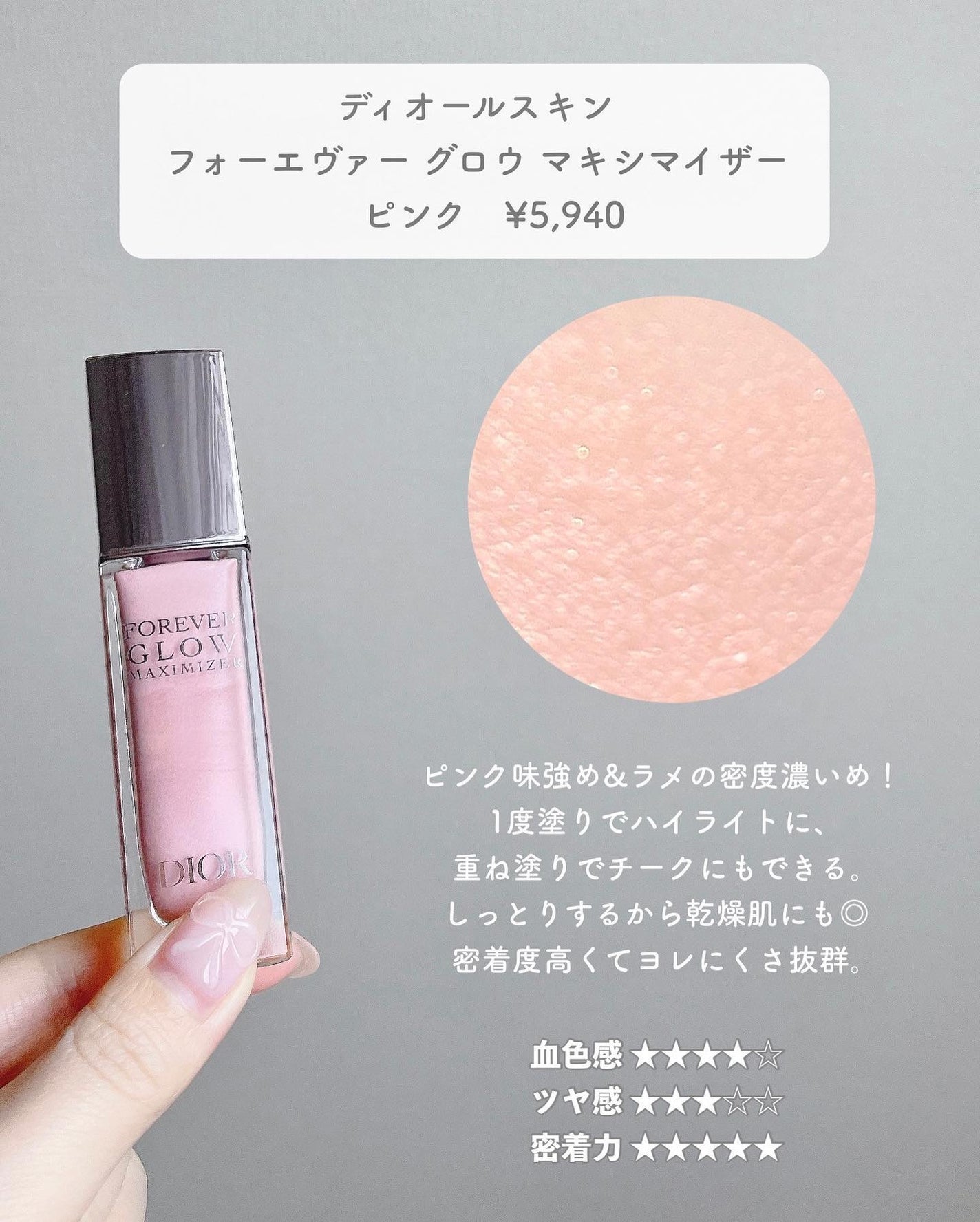 ディオール バックステージ フェイス グロウ パレット/Dior/ハイライトを使ったクチコミ(6枚目)