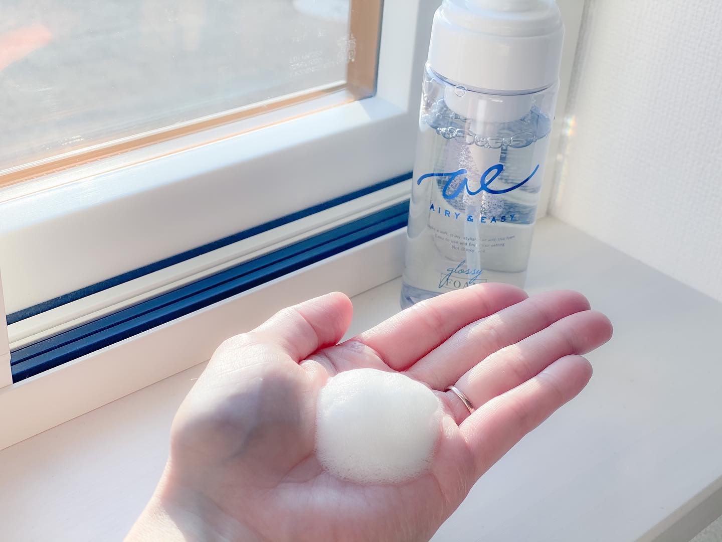 グロッシーオイルフォーム/エアリー&イージー/ヘアオイルを使ったクチコミ（2枚目）