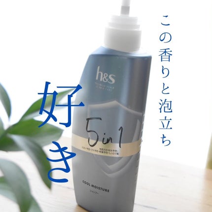 5in1クールモイスチャーシャンプー/コンディショナー/h&s/市販シャンプーを使ったクチコミ(1枚目)