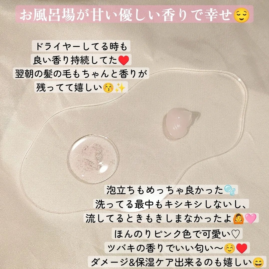 リフレッシュモーメントパフュームシャンプー/トリートメント Jeju Camellia/Free Moment /市販シャンプーを使ったクチコミ(2枚目)