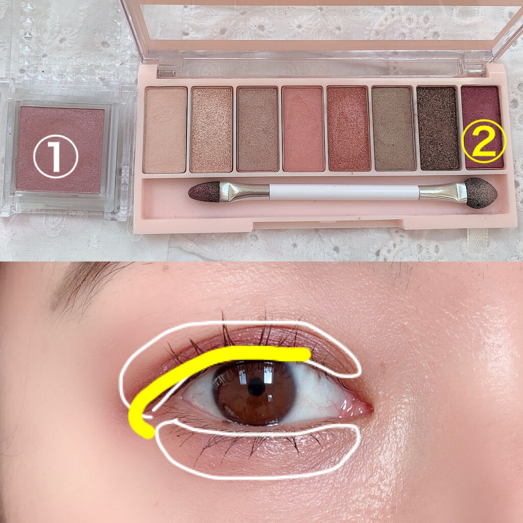 シングルカラーアイシャドウ/CEZANNE/単色アイシャドウを使ったクチコミ（3枚目）