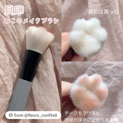 Nyarming ねこのメイクブラシ/貝印/メイクブラシを使ったクチコミ(2枚目)