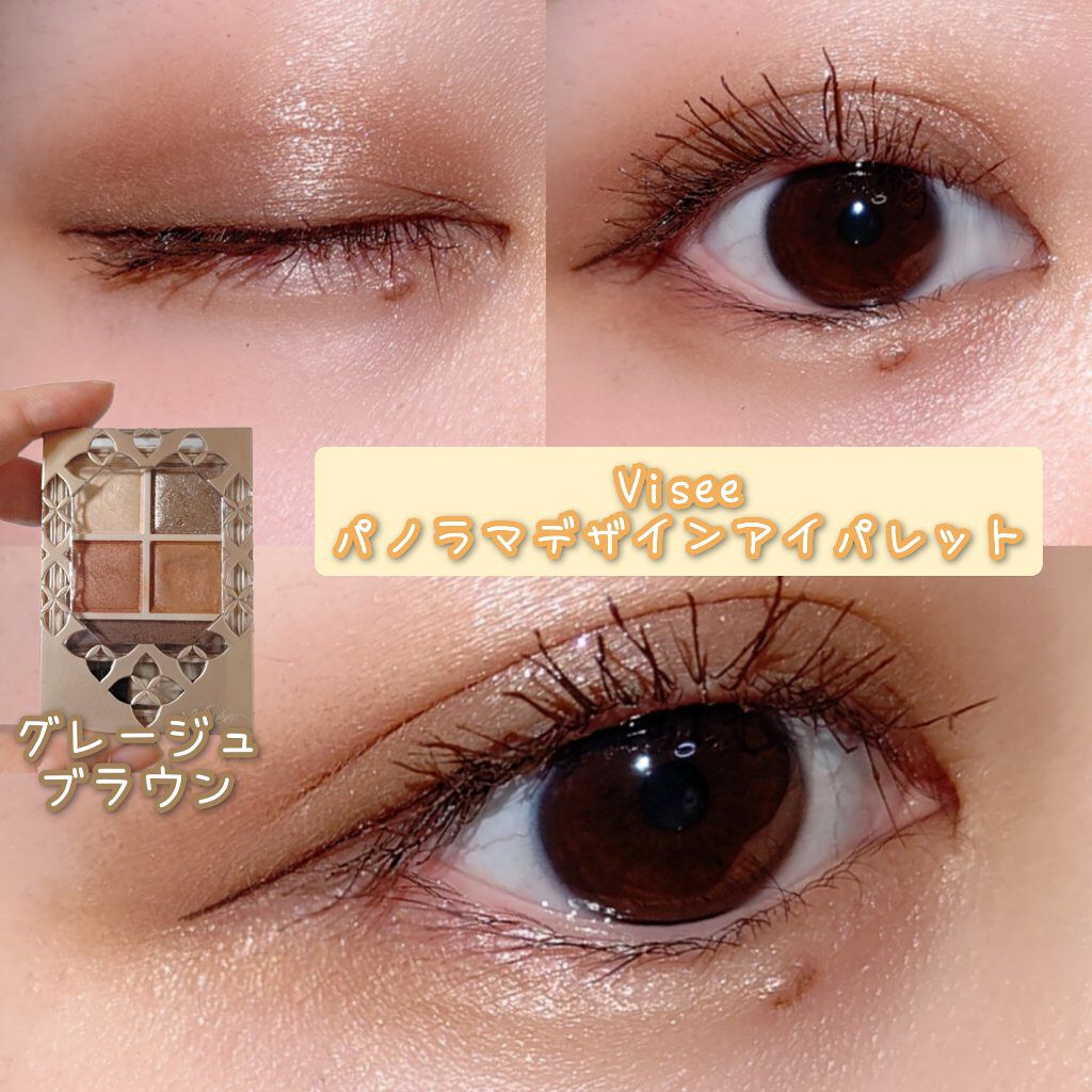 パノラマデザイン アイパレット/Visée/アイシャドウパレットを使ったクチコミ（1枚目）