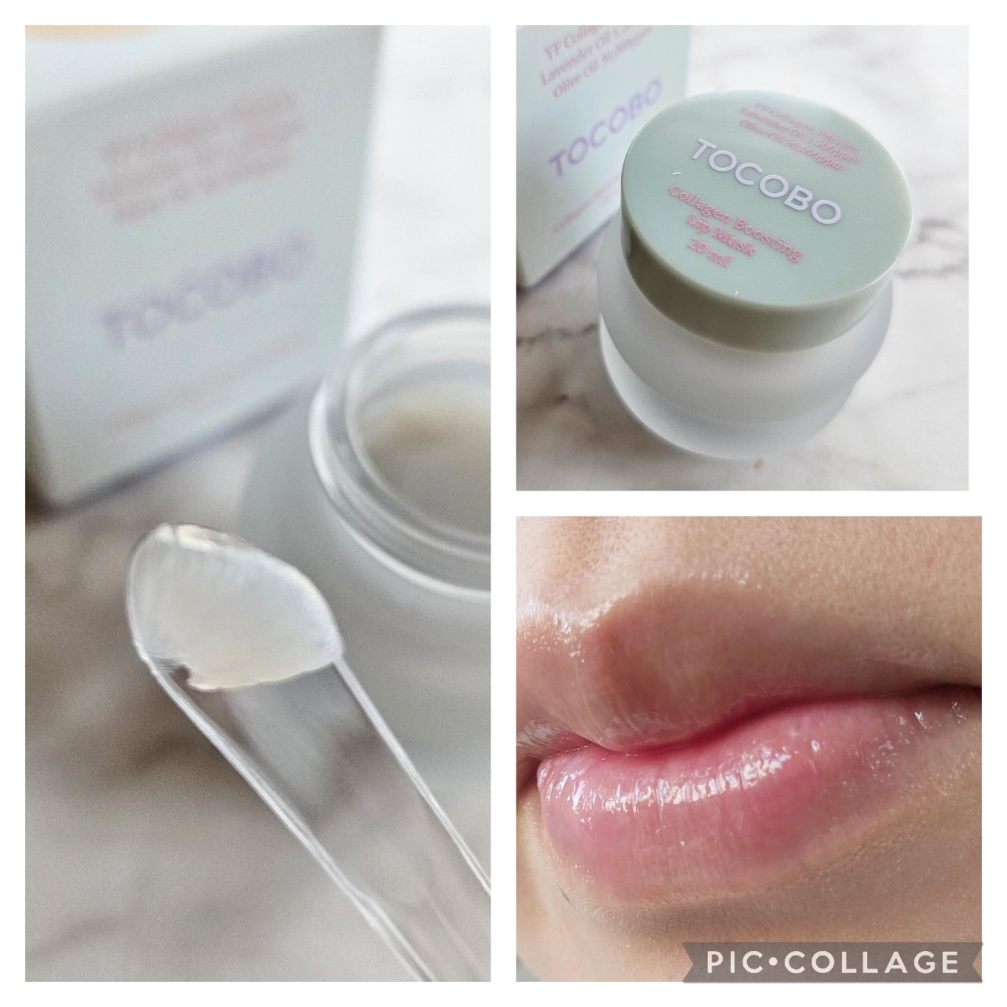 コラーゲンブースティングリップマスク/TOCOBO/リップマスクを使ったクチコミ（2枚目）