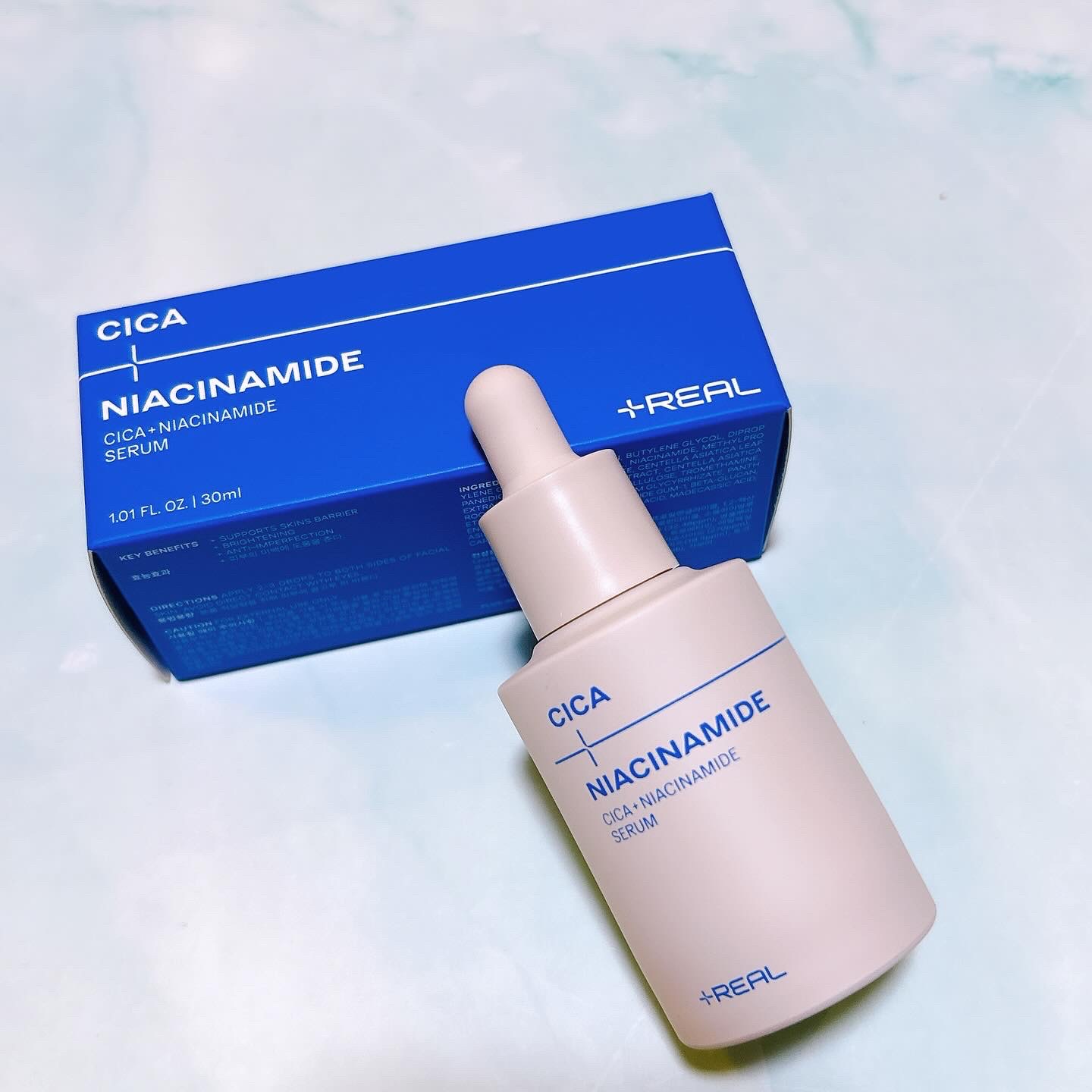 シカ+ナイアシンアミドクリーム/+REAL/フェイスクリームを使ったクチコミ（2枚目）