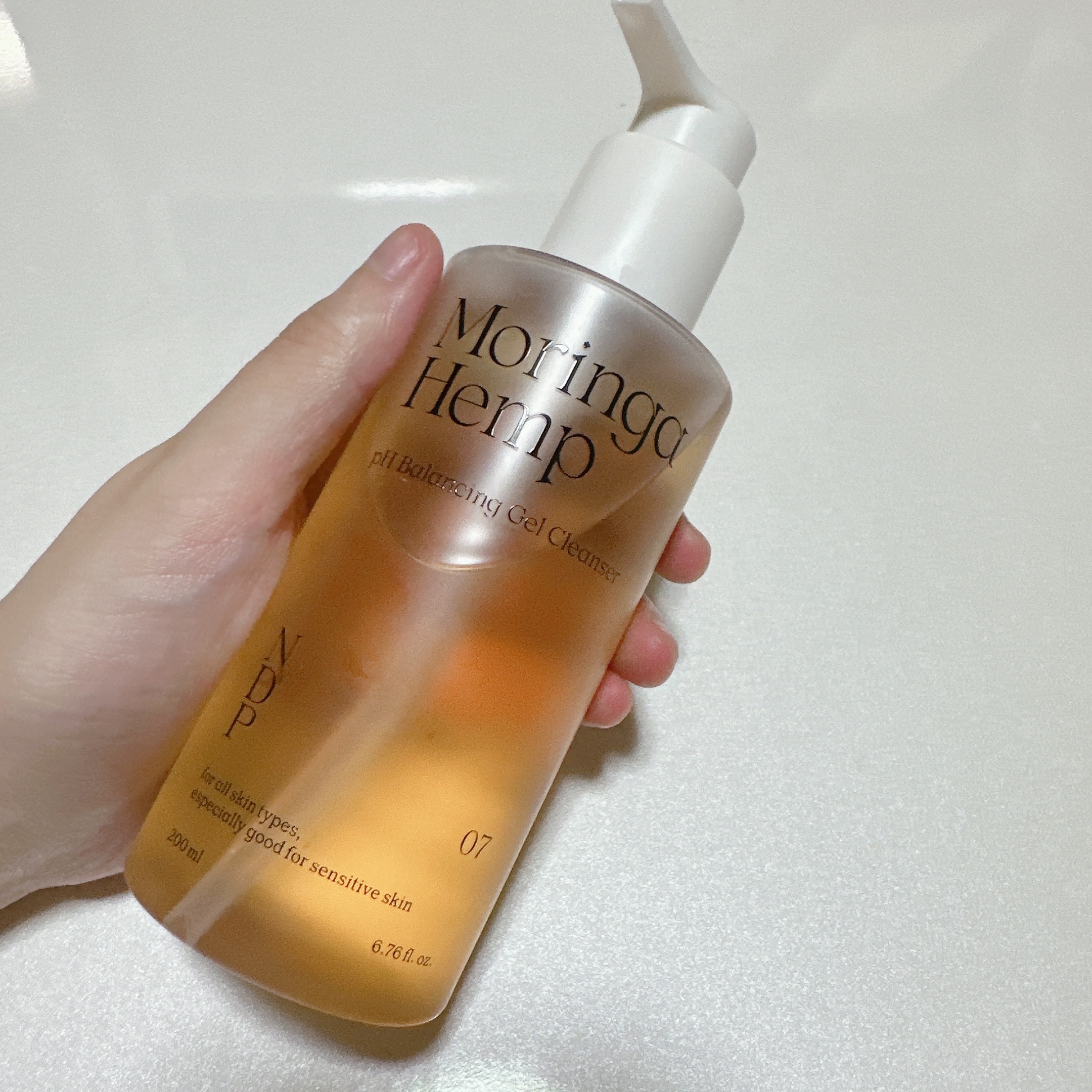 モリンガヘンプpHバランシングジェルクレンザー/NATURAL DERMA PROJECT/クレンジングジェルを使ったクチコミ（2枚目）