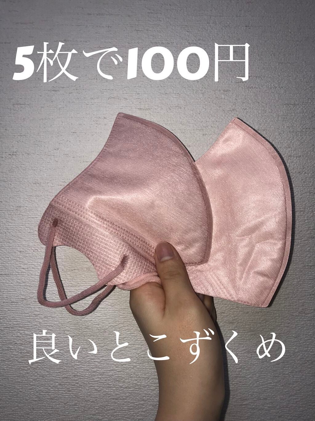 立体不織布マスク/DAISO/マスクを使ったクチコミ(1枚目)