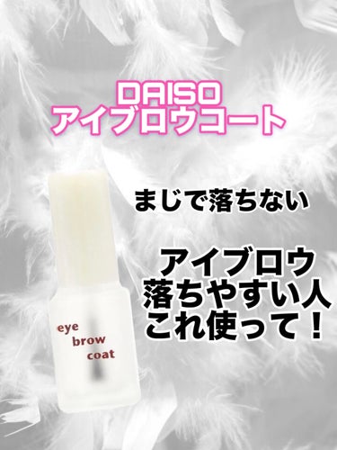 エバビレーナ アイブローコート/DAISO/アイブロウコートを使ったクチコミ（1枚目）