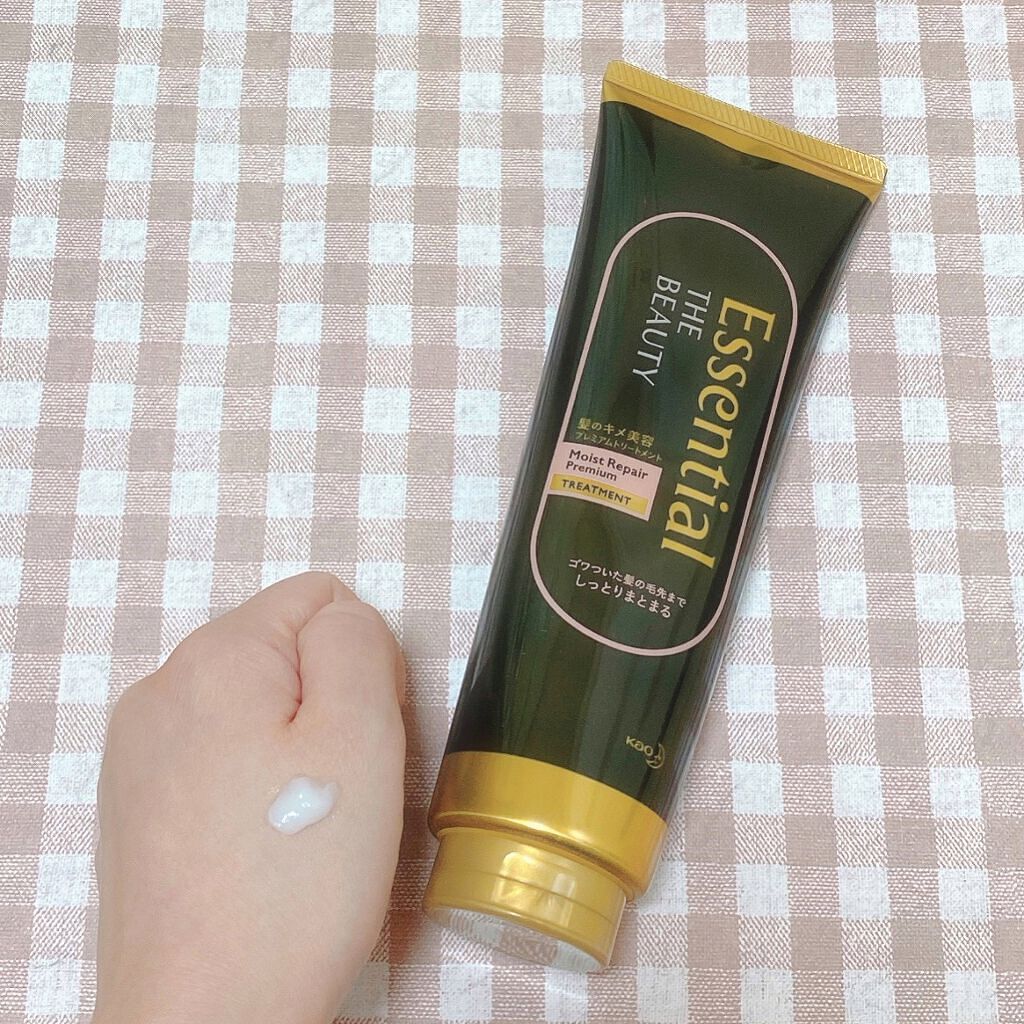 THE BEAUTY 髪のキメ美容プレミアムトリートメント<モイストリペアプレミアム>/エッセンシャル/洗い流すヘアトリートメントを使ったクチコミ(2枚目)