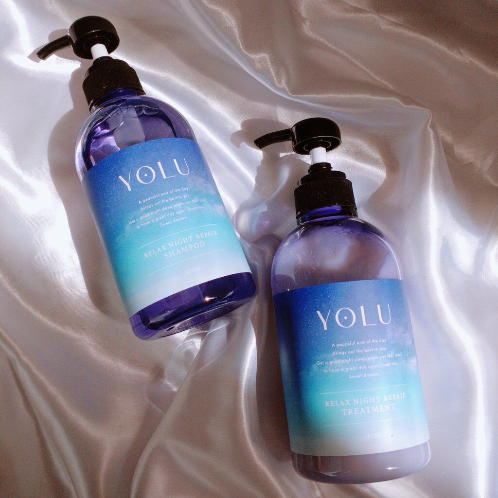 リラックスナイトリペア シャンプー／トリートメント/YOLU/市販シャンプーを使ったクチコミ（1枚目）