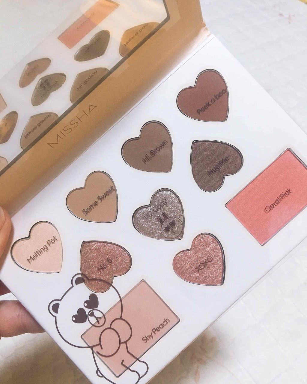 カラーフィルターシャドウパレット(ラインフレンズエディション)/MISSHA/アイシャドウパレットを使ったクチコミ(1枚目)