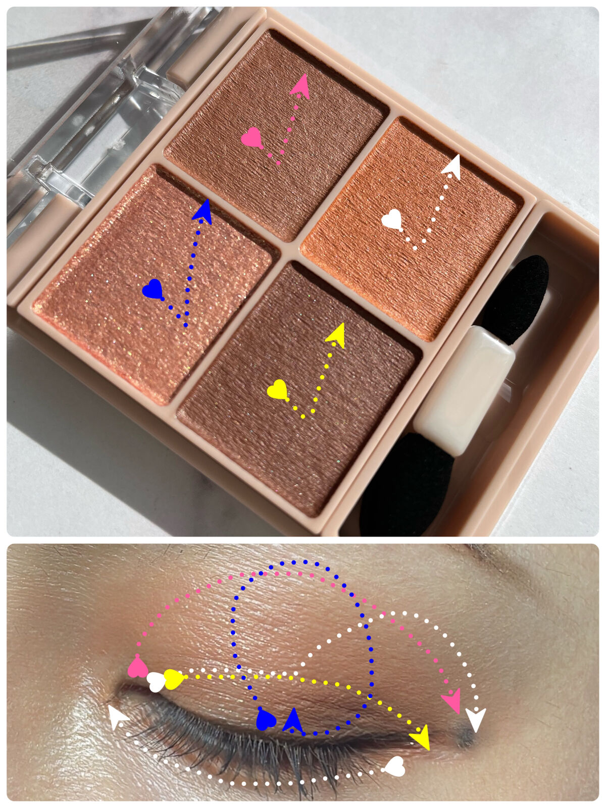 シルキースフレアイズ（マットタイプ）/キャンメイク/アイシャドウパレットを使ったクチコミ（3枚目）