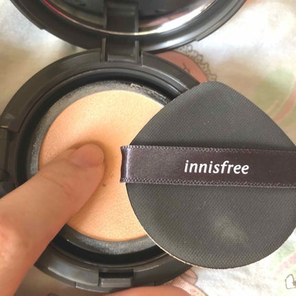 ライトフィット クッション/innisfree/クッションファンデーションを使ったクチコミ(2枚目)