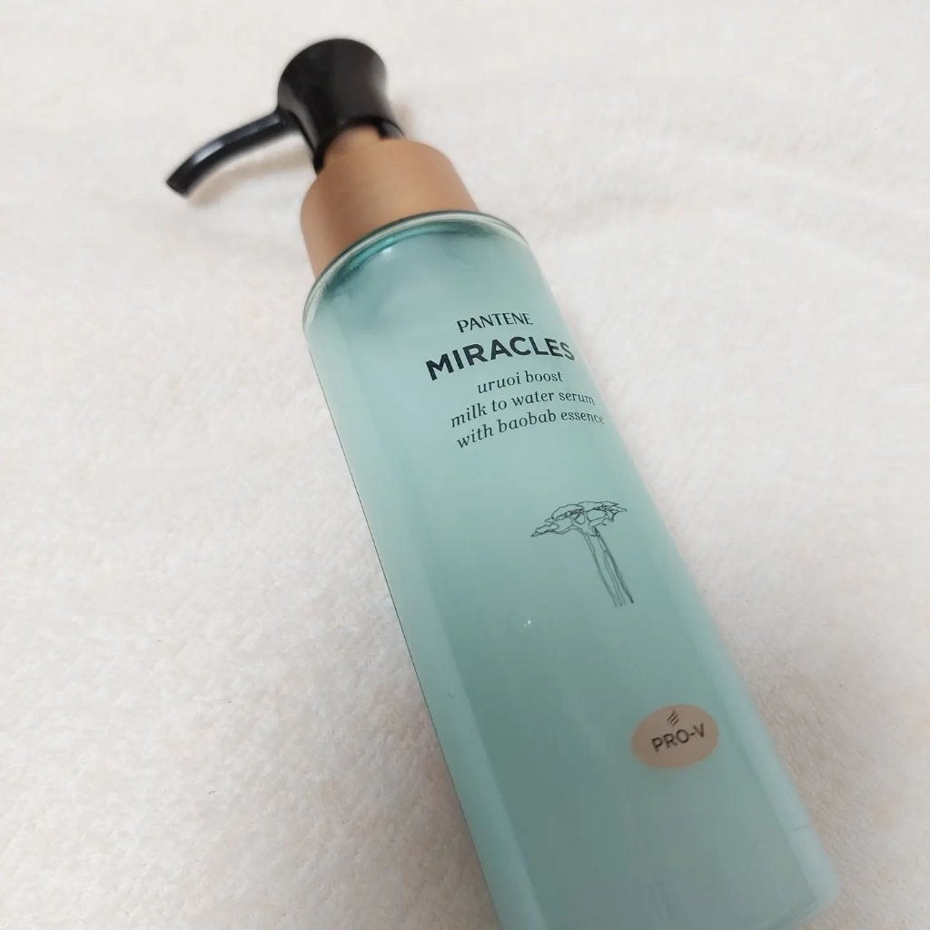 ミラクルズ うるおいブーストミルクウォーターセラム/パンテーン/アウトバストリートメントを使ったクチコミ(1枚目)