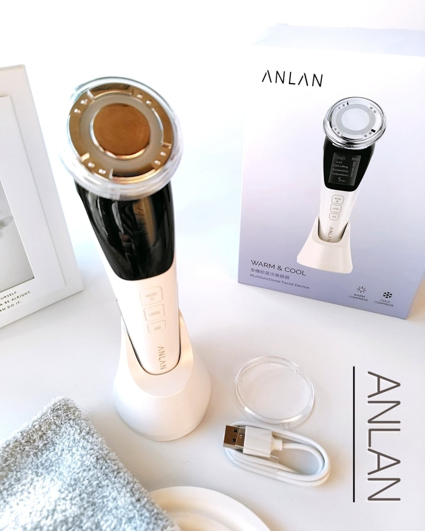 多機能温冷美顔器/ANLAN/美顔器・マッサージを使ったクチコミ（1枚目）