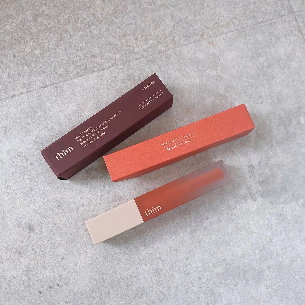 シアーマットリキッドリップ/thim/口紅を使ったクチコミ（1枚目）