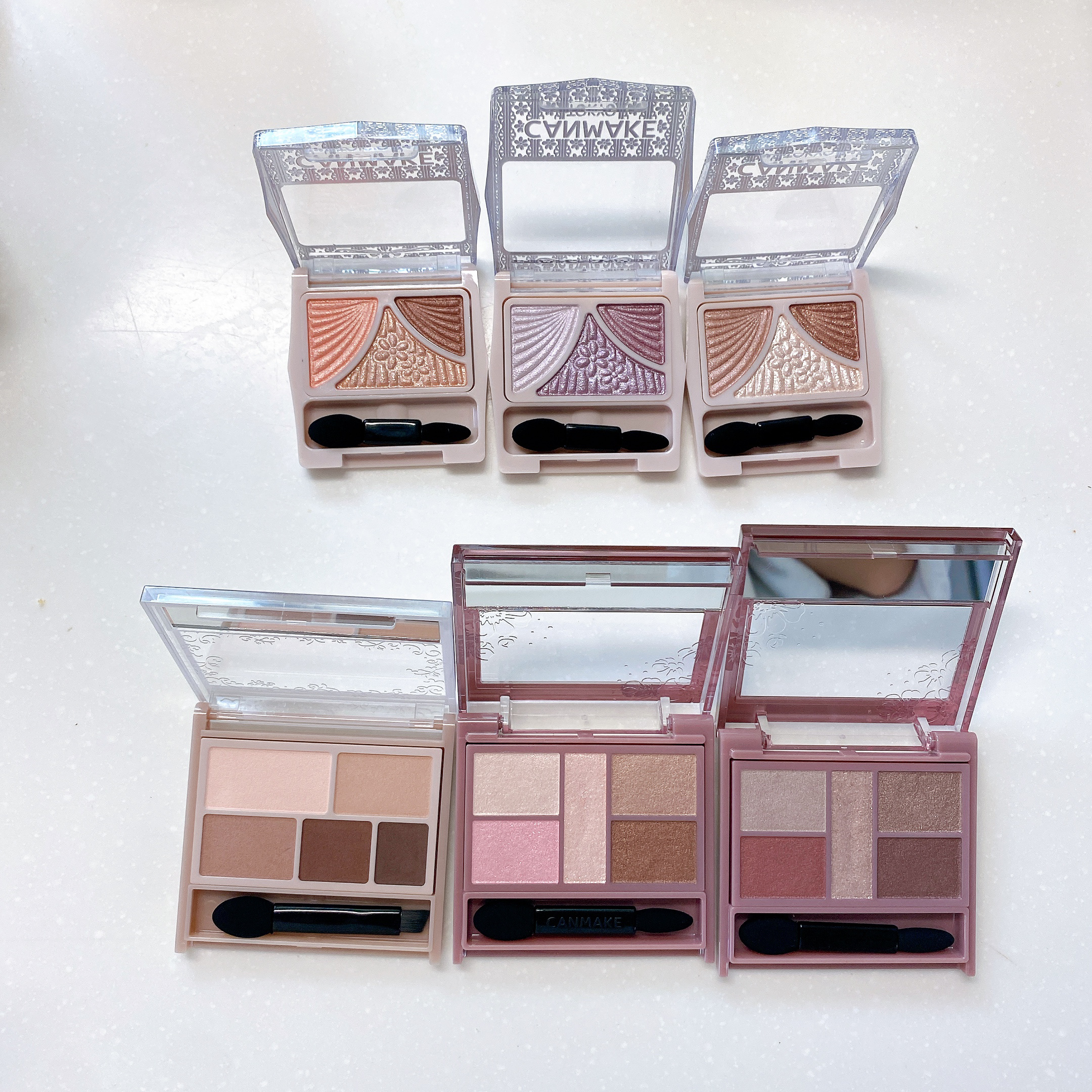 ジューシーピュアアイズ/キャンメイク/アイシャドウパレットを使ったクチコミ（2枚目）