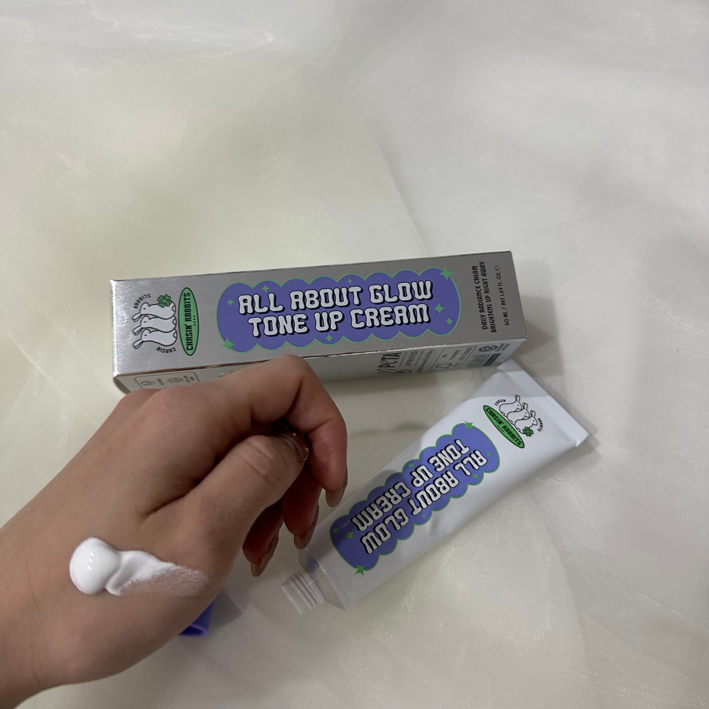 オールアバウトグロウトーンアップクリーム/CHASIN'RABBITS/化粧下地を使ったクチコミ(2枚目)