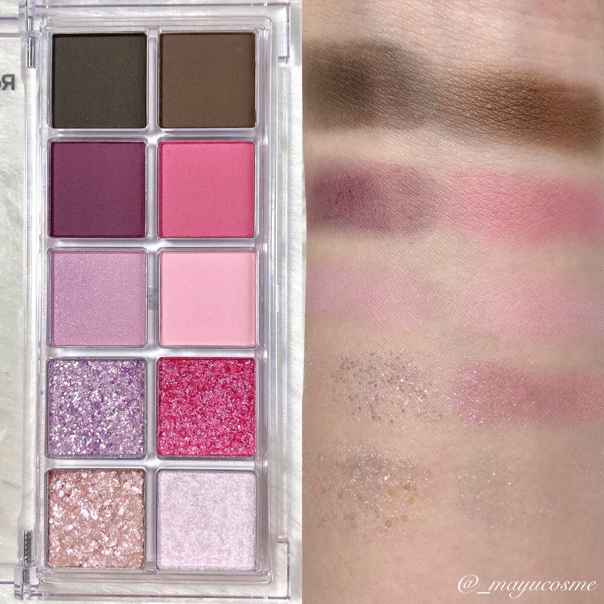 シーズナルブレンディングアイシャドウパレット/Peach C/アイシャドウパレットを使ったクチコミ(2枚目)