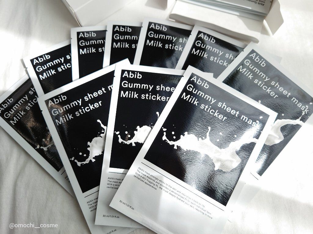ガムシートマスク コラーゲン※10ミルク※11ステッカー/Abib /シートマスク・パックを使ったクチコミ（2枚目）