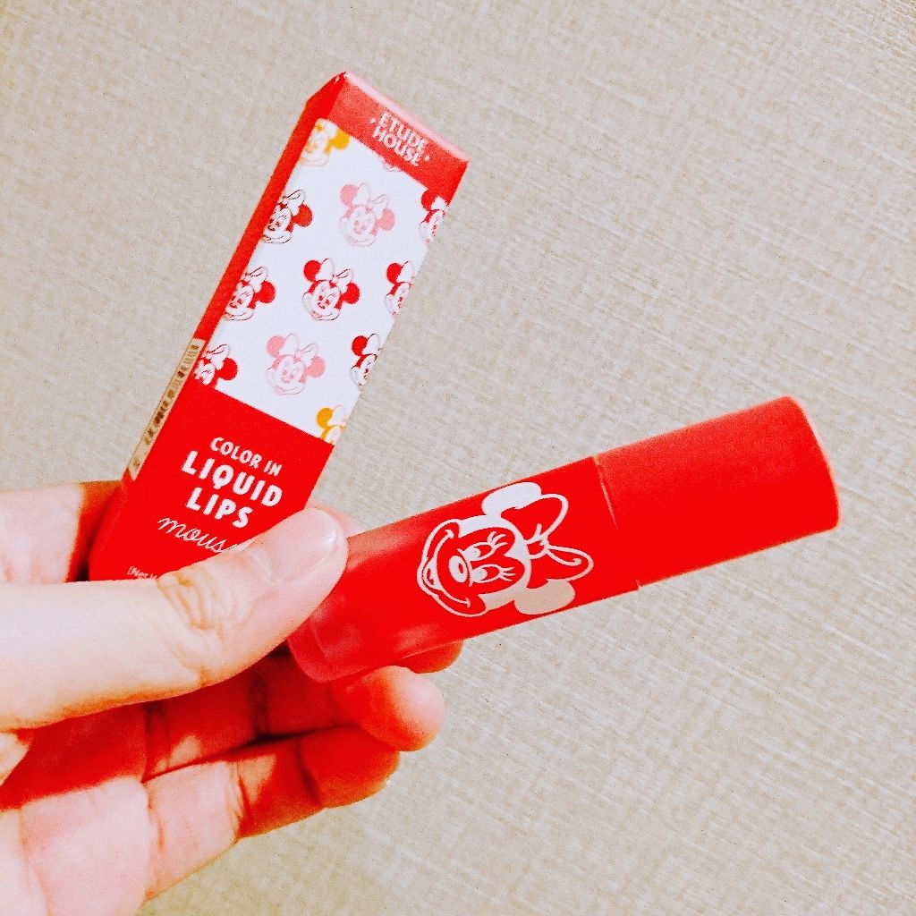 カラーインリキッドリップムース/ETUDE/口紅を使ったクチコミ（1枚目）