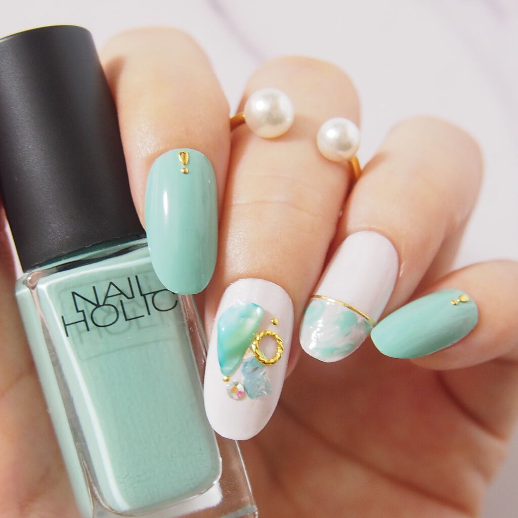 ネイルホリック Milky color GR711/ネイルホリック/マニキュアを使ったクチコミ（1枚目）