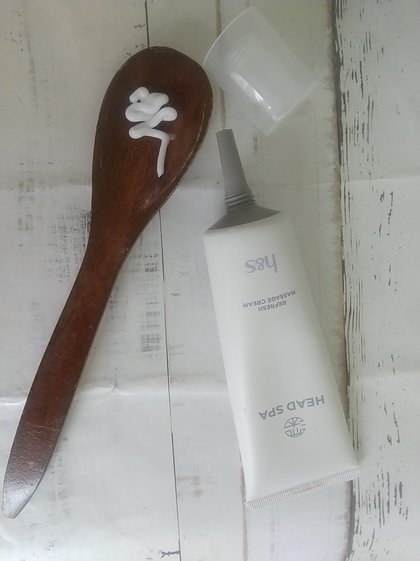 リフレッシュ マッサージクリーム/h&s/洗い流すヘアトリートメントを使ったクチコミ（1枚目）