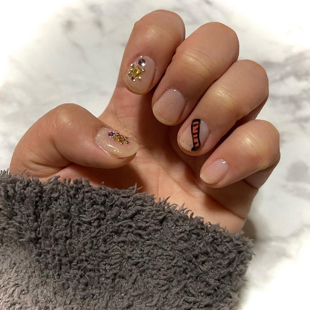 パル カラージェル シャイニーミルク/キャンドゥ/ジェルネイルを使ったクチコミ（2枚目）