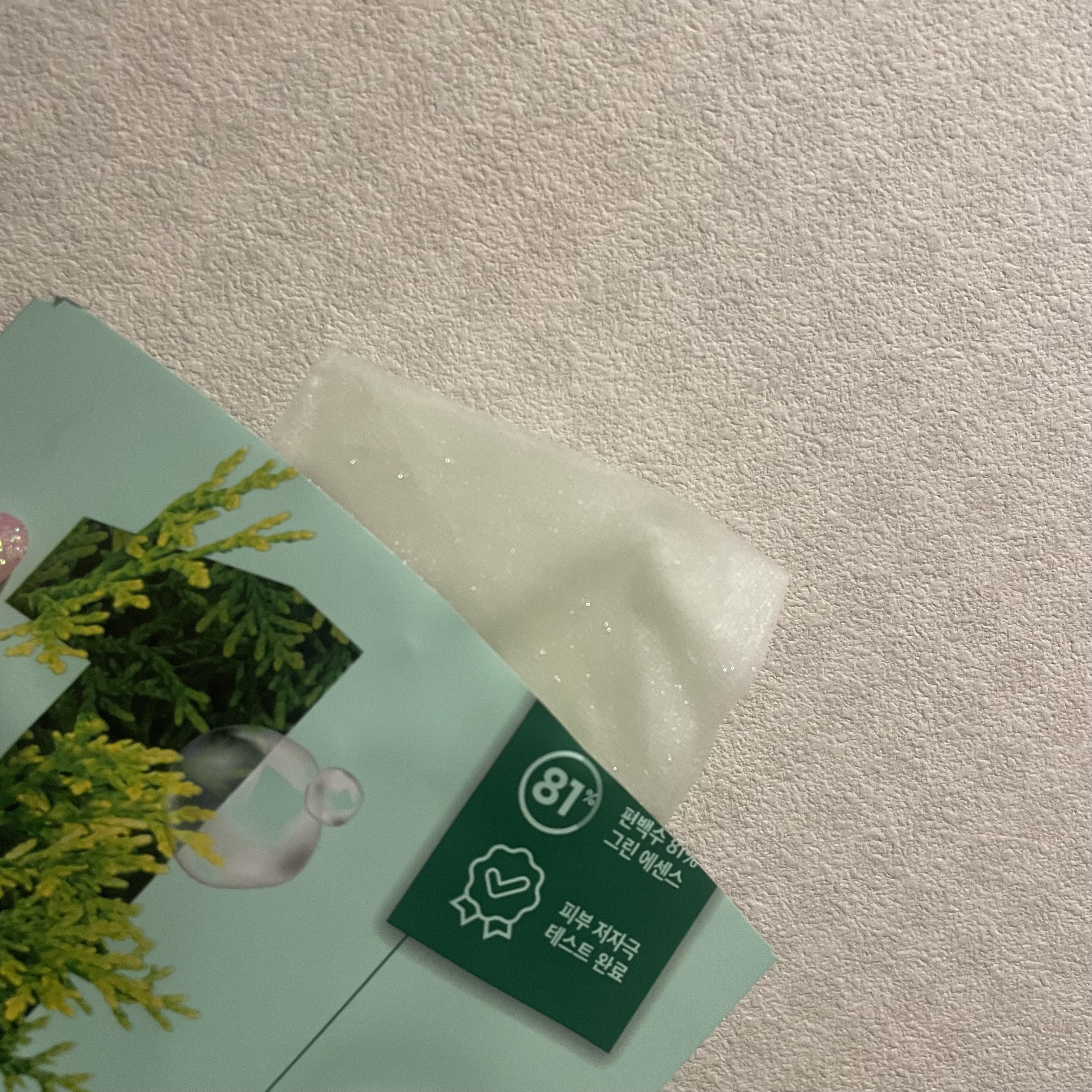 1番 ヒノキ水81%シートマスク 1枚/numbuzin/シートマスク・パックを使ったクチコミ（2枚目）