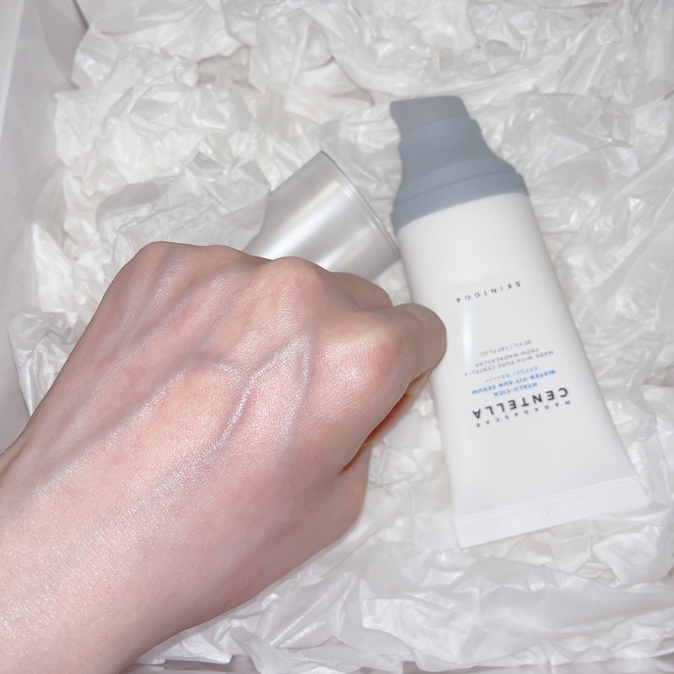 ピーチフィットトーンアップ日焼け止め/Real Barrier/日焼け止めクリームを使ったクチコミ（3枚目）