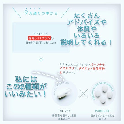 Waitlessパーソナライズサプリ/Sparty/ボディサプリメントを使ったクチコミ(4枚目)