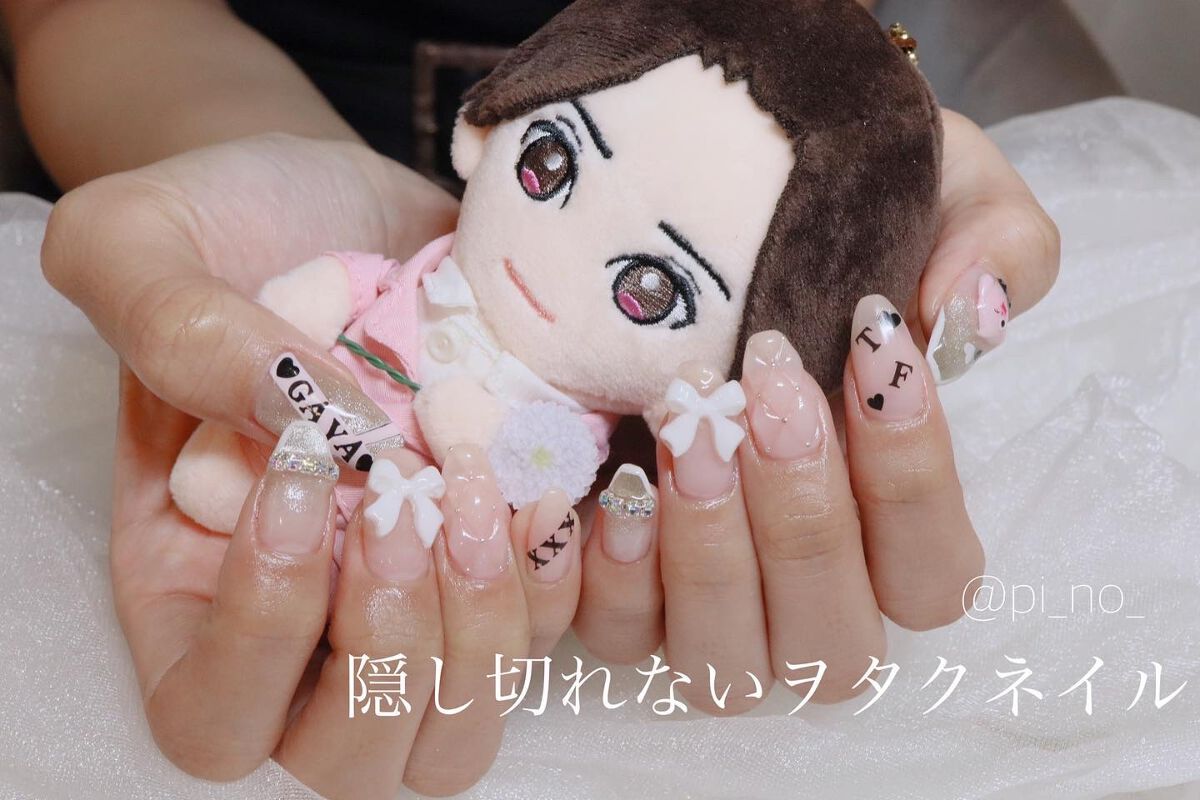 #キスマイネイル,#韓国ネイル,#キルティングネイル,#マグネットネイル,#チェーンネイルのネイルデザイン